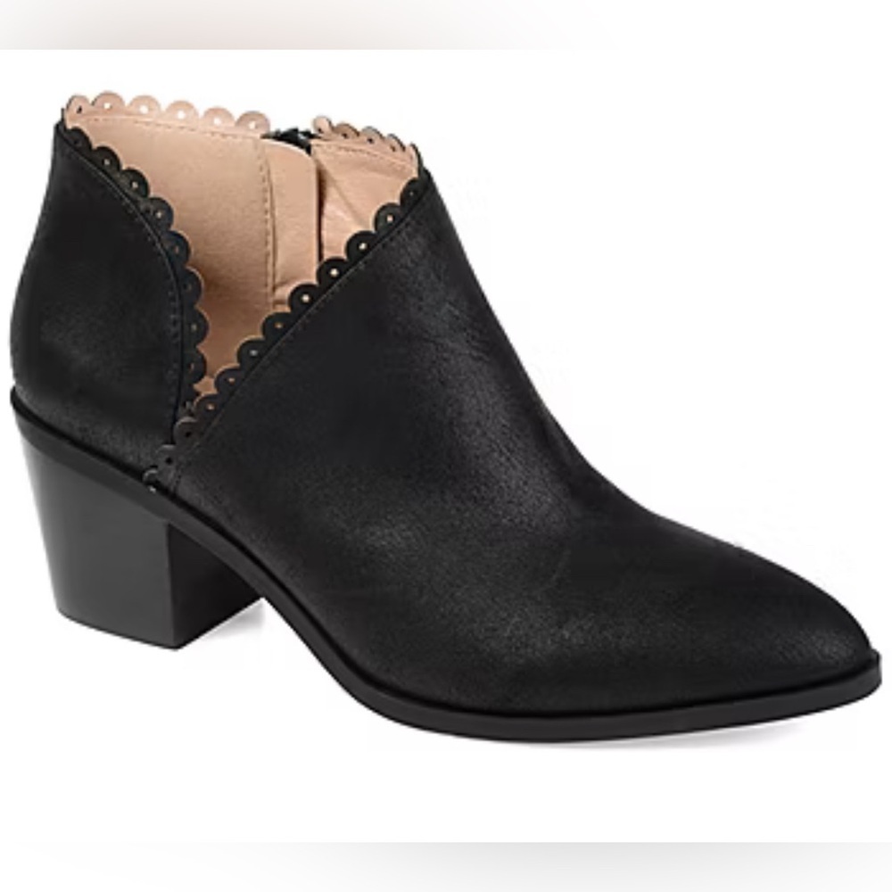 Journee Collection Tessa Stacked Heel Booties . Black. 11 Chic & Versatile